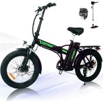HITWAY BK11 E-Bike 20*3 Zoll FatTire Elektrofahrrad klapprad 250W/36V/11,2Ah Bis zu 35-90km, schwarz-orange