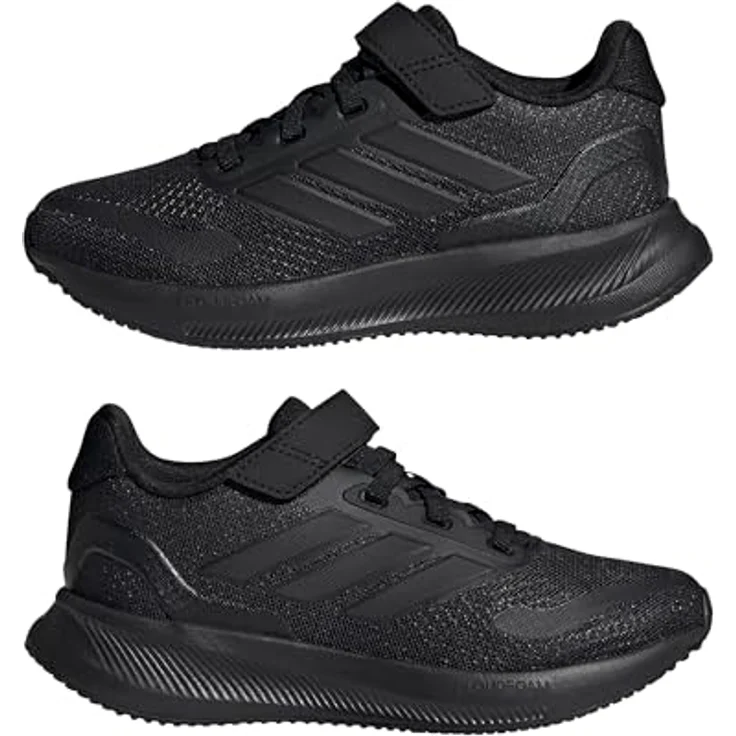 Adidas Runfalcon 5, Jungen Laufschuh mit Cloudfoam Dämpfung, core black, Größe 31 – Bild 6