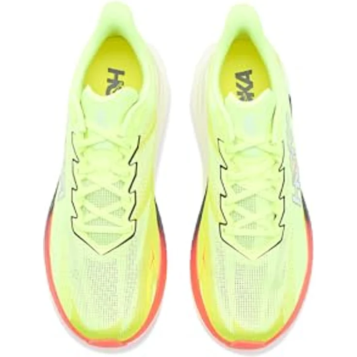 HOKA MACH X 3 Herren Laufschuhe, leichte Wettkampfschuhe mit atmungsaktivem Obermaterial, gelb, EU 45 1/3 – Bild 2