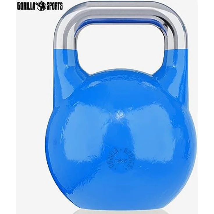 GORILLA SPORTS® Kettlebell Competition - Gewicht 8 kg bis 40 kg, in 9 Farben - Wettkampf Kugelhantel aus Massivstahlguss - Fitness, Krafttraining, Gym – Bild 2