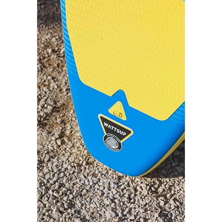 WattSUP F10 SUP Board Stand Up Paddle Surf-Board Paddel ISUP 305x81cm, Blau/Yellow – Bild 17