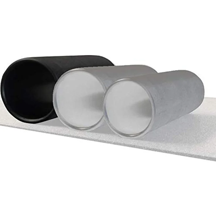 BoarderKING Kunststoffrolle, für Balanceboards Indoorboards Balance Boards, Zubehör/Ersatz, 14 x 33 cm, verbesserte Rolleigenschaften, hohl, Material: Kunststoff, schwarz
