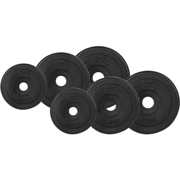 VirtuFit Aerobic Pump Set, 20 kg Vinyl Hantelset mit variablen Gewichtsscheiben und schützender Beschichtung, Schwarz – Bild 5