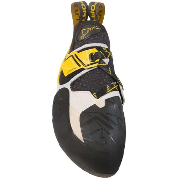 La Sportiva Solution Herren Kletterschuhe, weiß, mit Schnellverschluss und abriebfester Gummisohle, Größe 38 – Bild 6