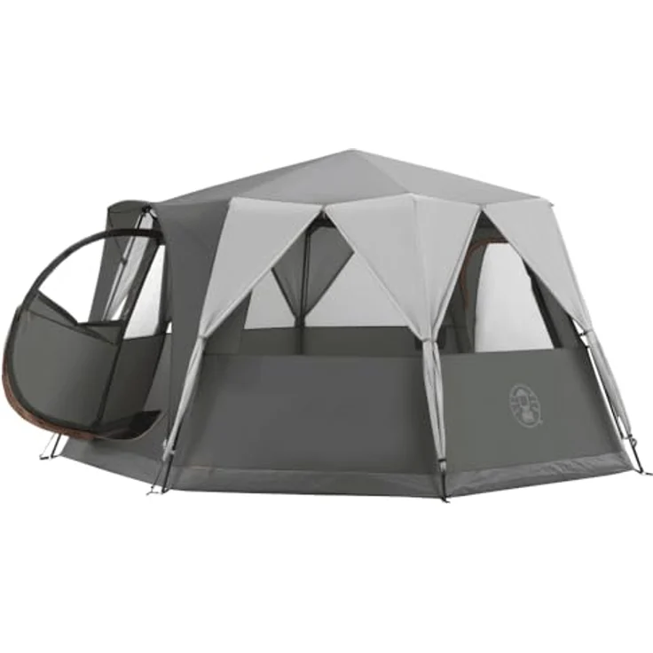 Coleman Octagon 8, Kuppelzelt für 8 Personen, grau, 2000 mm Wassersäule, inklusive Tragetasche – Bild 3