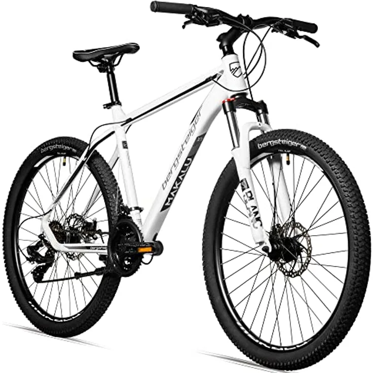 Bergsteiger Makalu 29 Zoll Mountainbike Aluminium, 21 Gang-Schaltung, Scheibenbremsen, Hardtail, geeignet ab 160 cm