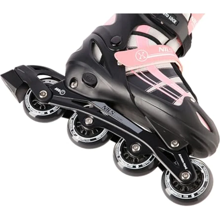 Nils Extreme NH18366, 2-in-1-Rollschuhe mit Hockeykufen, verstellbar in Größe M (35-38) für Kinder, Aluminium-Inliner-Schiene und rostfreie Stahlkufe – Bild 5
