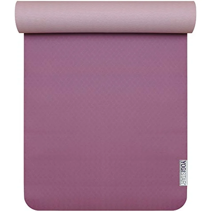 Yogistar Yogamatte Yogimat Pro, Naturkautschuk, rutschfest, stoßdämpfend, hypoallergen, pflegeleicht, 183 cm x 61 cm, 1,0 kg – Bild 1