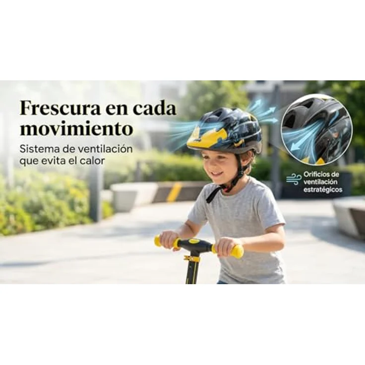 Toimsa Batman Helm 28 x 20 x 15 cm, Kinderfahrradhelm in hochwertiger Materialqualität, kühl und bequem, langlebig – Bild 10