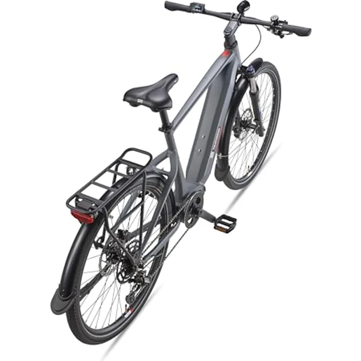 TELEFUNKEN E-Bike Herren 27,5 Zoll, Elektrofahrrad Mittelmotor, 9-Gang Shimano Kettenschaltung, Hydr. Scheibenbremsen - SUV710, Schwarz – Bild 3