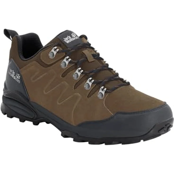 Jack Wolfskin Refugio Texapore, Herren Wanderschuhe, braun, dämpfende EVA-Mittelsohle, Gummisohle für Laufkomfort – Bild 7