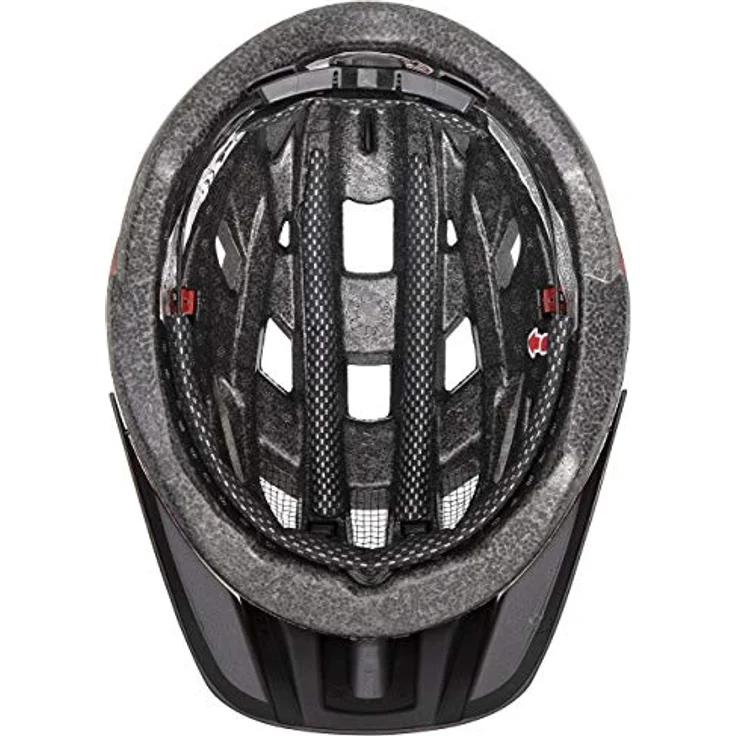 Uvex I-vo Cc MTB-Helm, rot-schwarz, 56-60 cm, mit 24 Belüftungsöffnungen und integrierter Sonnenblende – Bild 5