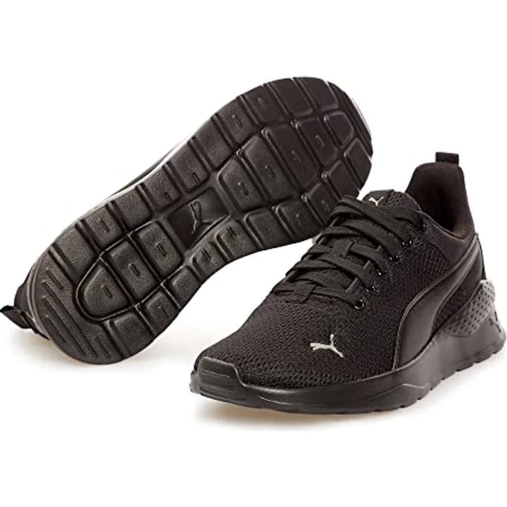 PUMA Anzarun Lite Youth Sneakers, Laufschuhe für Kinder, atmungsaktives Mesh-Obermaterial, dämpfende EVA-Zwischensohle, schwarz, Gr 36 – Bild 2