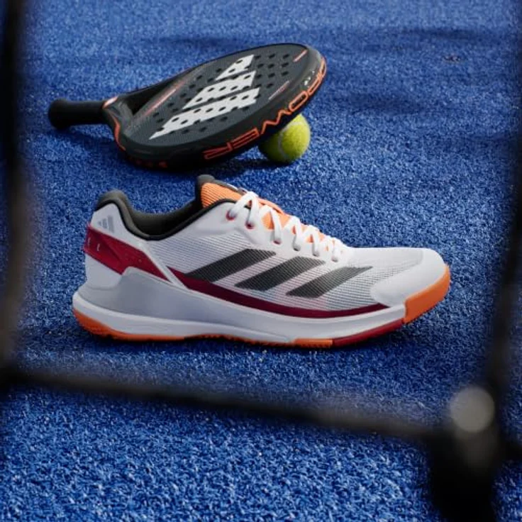 adidas Crazyquick Laufschuhe JR4647-NARANJA für Herren, leichte Konstruktion mit Lightstrike Dämpfung und griffiger Adiwear Außensohle, Cloud White / Core Black / Lucid Orange – Bild 2