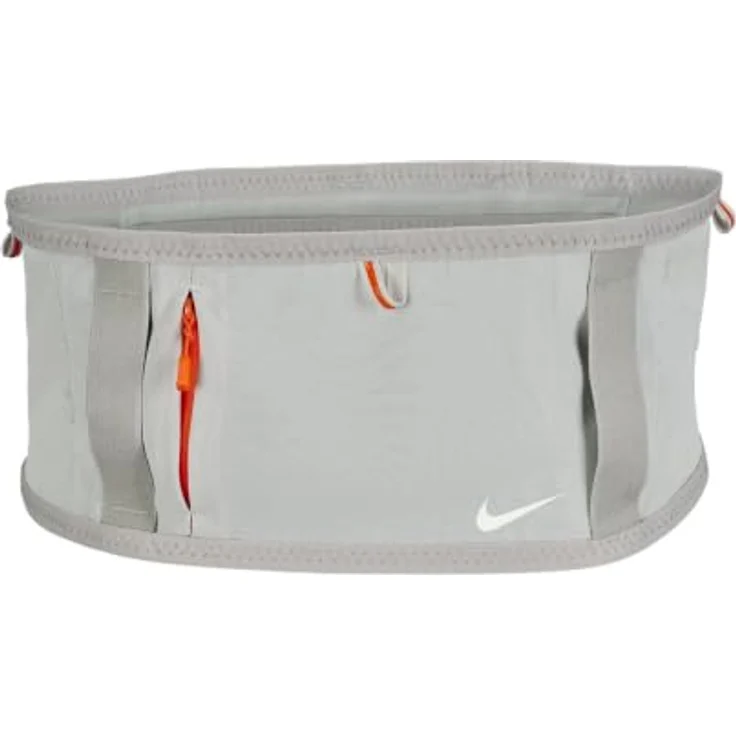 Nike ACG Goat Belt, verstellbarer Outdoor Gürtel für Hiking und Trail Running, Grey Fog/Safety Orange/Summit White, S – Bild 2