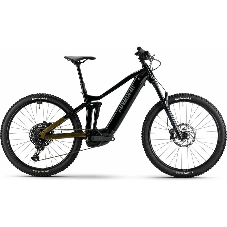 Haibike ALLTRAIL 10 27.5", E-Mountainbike mit 800 Wh Akku, Bosch Performance CX Antrieb, Schwarz/ninja gold/grey glänzend