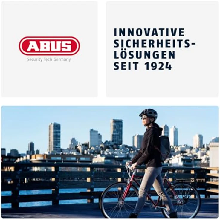 ABUS Urban-I 4.0, Fahrradhelm mit aufladbarem Rücklicht, 2 Leuchtmodi, Zopf-Öffnung, magnetischem Verschluss - Größe M, blau – Bild 8