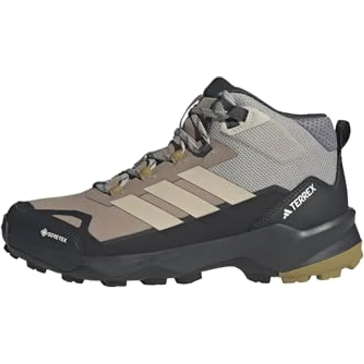 adidas TERREX TERREX SKYCHASER AX5 MID GORE-TEX Wanderschuh, Größe 44 EU, Core Black / Sand Green / Chalky Brown – Bild 1