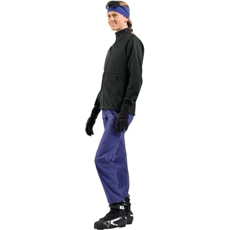 Odlo Essential Warm Black (15000) M, Skijacke aus dreilagigem Softshell mit atmungsaktiven Jerseyeinsätzen – Bild 7
