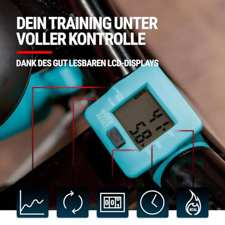 Hop-Sport Stepper HS-045S Slim, Swing Stepper mit LCD-Bildschirm, Stepper für Zuhause mit seitlichen Haltegriffen - platzsparend und stabil – Bild 2