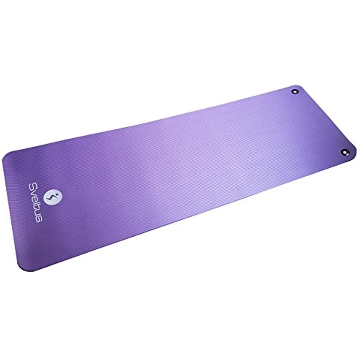 Sveltus Yogamatte, 10 mm dicke Trainingsmatte mit rutschfester Oberfläche und Aufhängeösen, inkl. Transportgriff – Bild 3