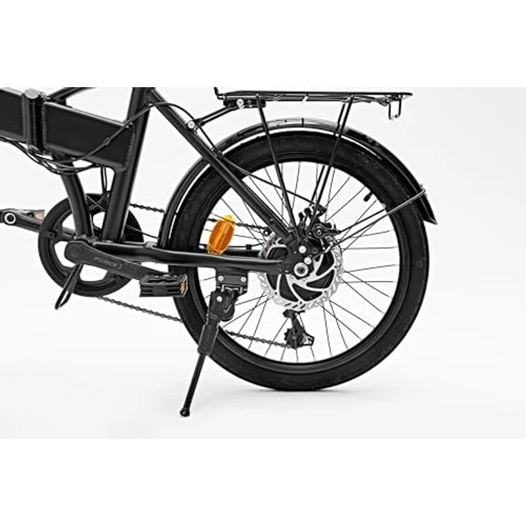 SHARP FD03EB Faltbares e-Bike 20 Zoll, Aluminium-Klapprad mit 250W Rückradmotor, Shimano 6-Gang, abnehmbarem 7,5Ah Akku, Federung vorne, LED-Display, bis 40 km Reichweite – Bild 3
