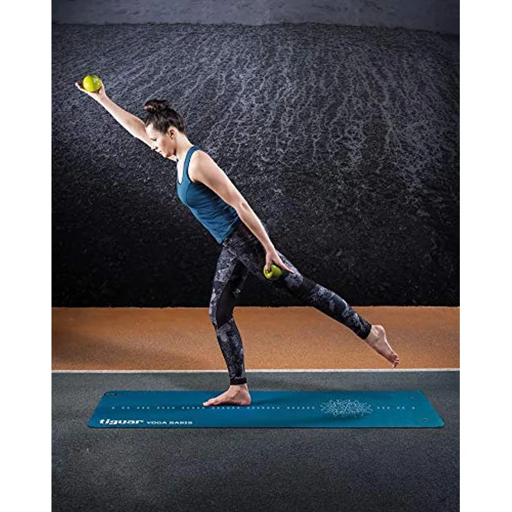 Tiguar Medizinball, 1 kg, 110 mm, strapazierfähig, ideal für Kraft- und Ausdauertraining – Bild 2