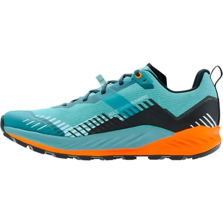 Lowa AMPLUX 2 GTX Herren Halbschuh, wasserdicht mit GORE-TEX-Membran, rauchblau/orange, Größe 9 – Bild 1