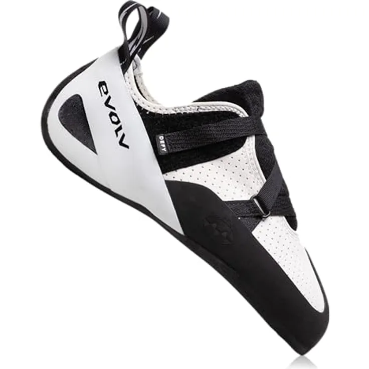 Evolv Defy, Herren Kletterschuhe, vielseitig, atmungsaktives veganes Obermaterial, 3,5 mm TRAX SAS-Gummisohle, grau, Größe 43