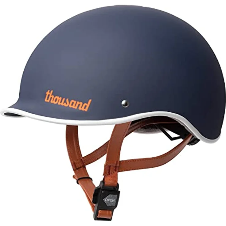Thousand Heritage Fahrradhelm, Navy, Retro-Design mit Diebstahlsicherung und Ventilation, Größe Small – Bild 1