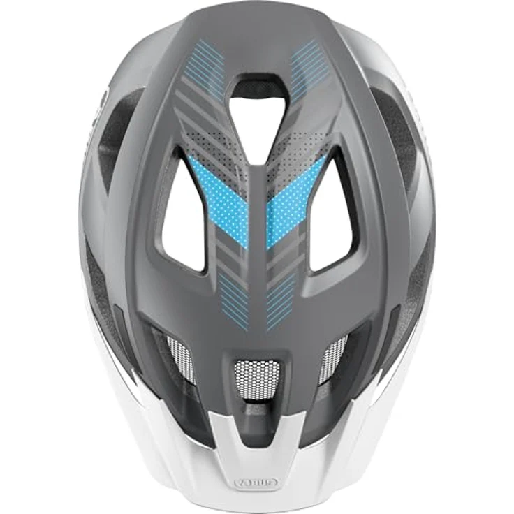 ABUS Aduro 3.0 LED, sportiver City-Fahrradhelm mit Rücklicht, Größe S, grau – Bild 4