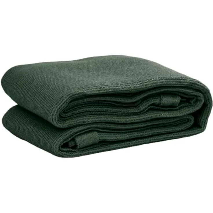 vidaXL Zeltteppich 250x250cm, Vorzeltteppich aus hochdichtem Polyethylen in Dunkelgrün mit integrierten Ösen zur einfachen Befestigung