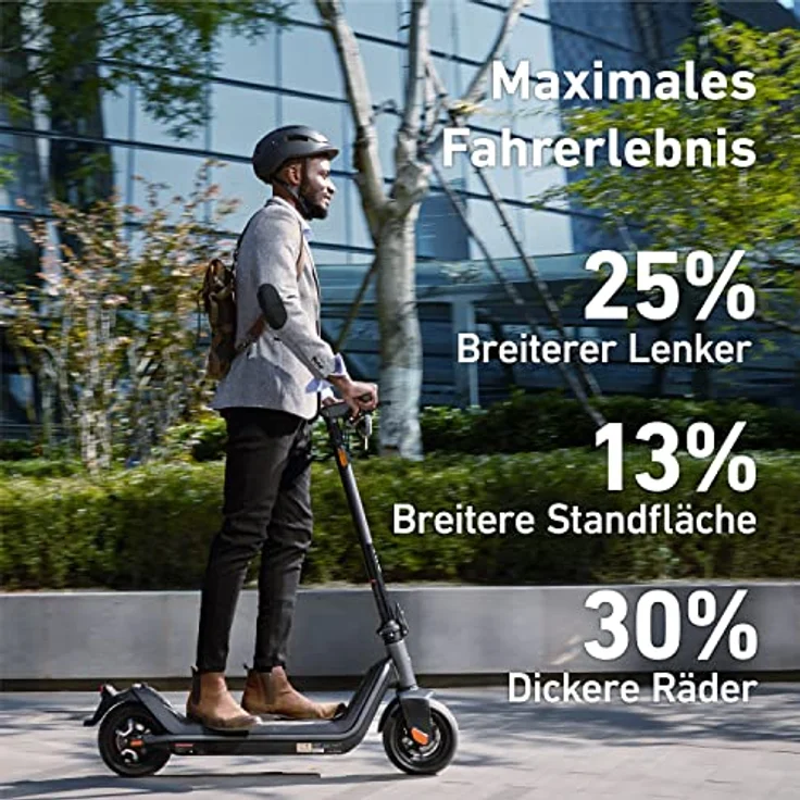 NIU KQi3 Pro E-Scooter, mit Straßenzulassung, Schwarz, 20 km/h – Bild 2