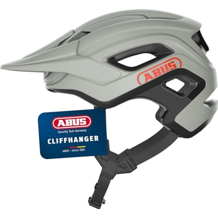 ABUS CliffHanger MTB-Helm, Grau M, mit Zoom Ace Verstellsystem und FidLock Magnetschnalle – Bild 1