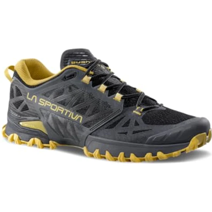 La Sportiva Bushido III, Herren Laufschuhe für Offroad-Gelände, Carbon/Bamboo, Größe 43 – Bild 1