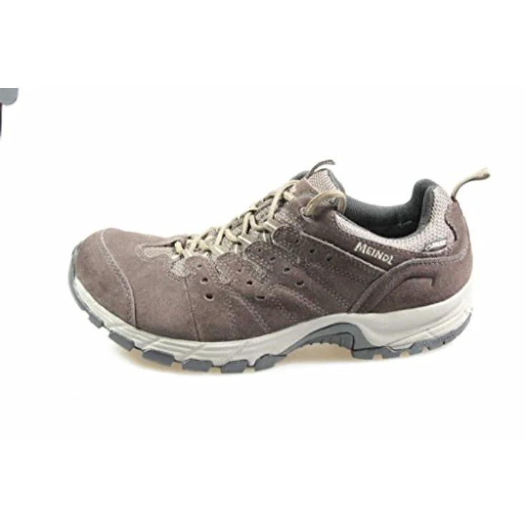 Meindl Herren Rapide GTX Wanderhalbschuh, dunkelbraun/marine, wasserdicht, Velourleder/Mesh, Größe 45 – Bild 3
