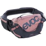 EVOC HIP PACK PRO, Unisex Hüfttasche mit 1,5 l Trinkblase, optimale Passform und effiziente Rückenbelüftung, Dusty Pink / Carbon Grey