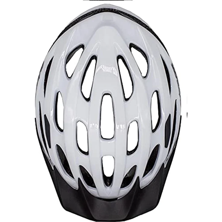 Airtracks Fahrradhelm Star K-60, In-Mould-Technologie, Unisex, Größe S/M (53cm-58cm), Weiß, 270g, 25 Belüftungsöffnungen – Bild 2