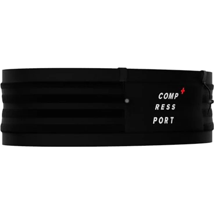 COMPRESSPORT Free Belt Pro, ultraleichter Trailrunning-Gürtel mit praktischem Fach, Schwarz, XL/XXL EU – Bild 1