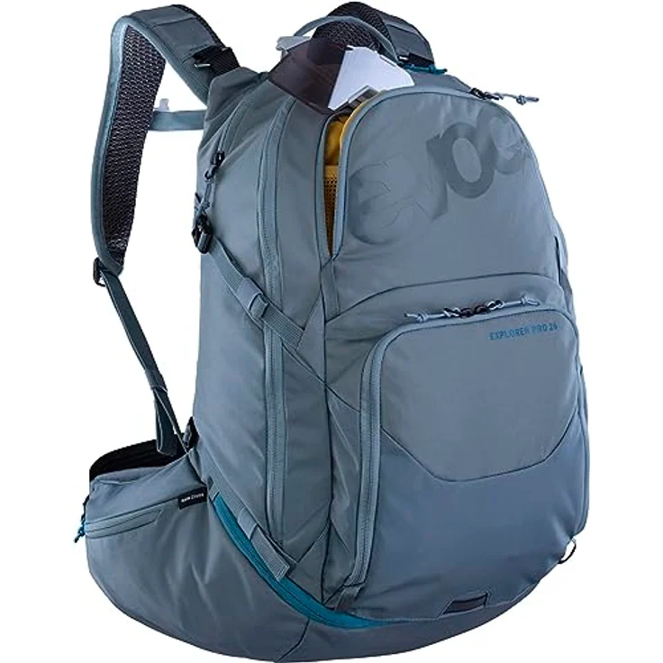 Evoc Explorer 26, Wanderrucksack für Herren, 45 cm, blau, 100% Polyester, kompakt (27 cm x 14 cm) – Bild 4