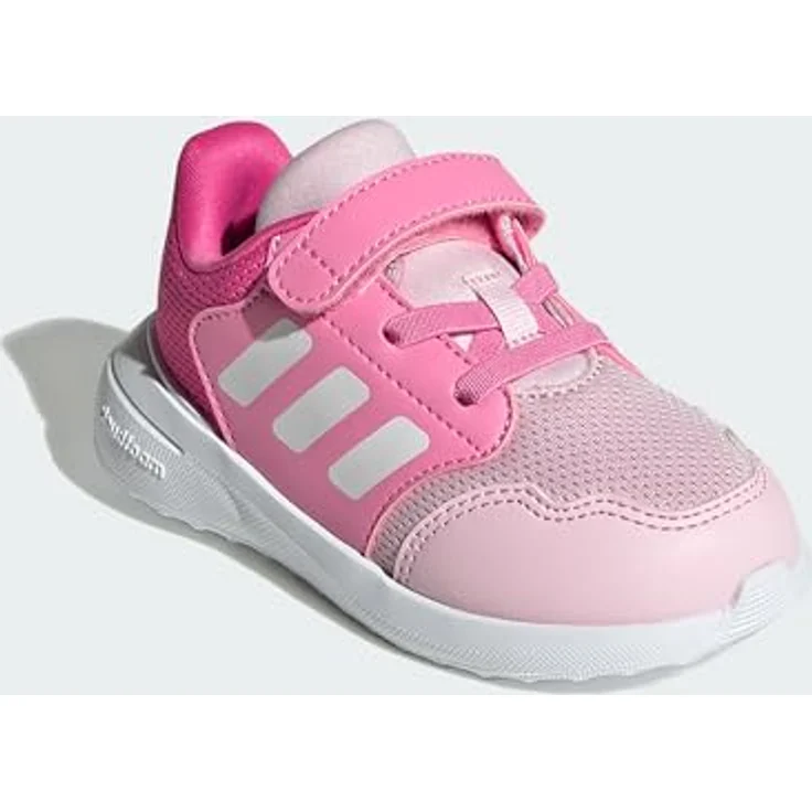 Adidas IH7781_240, Laufschuhe für Babys und Kleinkinder, Weiß/Clear Pink/Cloud White/Pulse Magenta, Cloudfoam Zwischensohle, Klettverschluss – Bild 7