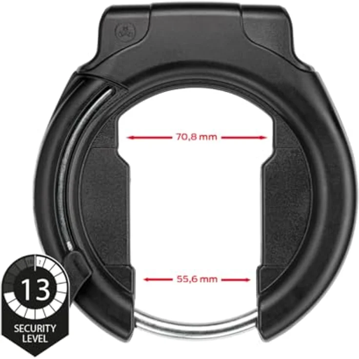 Trelock RS 453 Protect-O-Connect, Veloschloss mit Trelock Security Level 4, leichtes Design für Ballon- oder Standardreifen – Bild 2