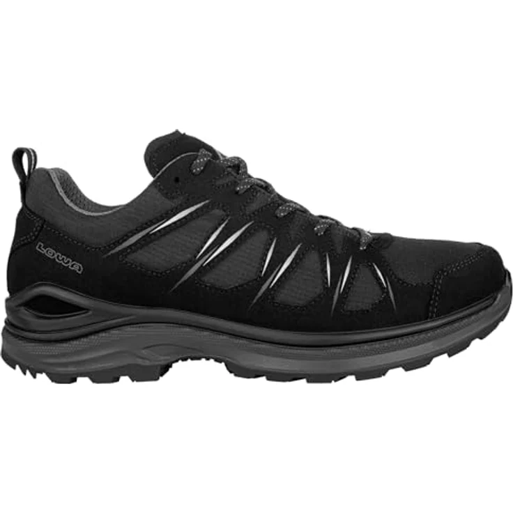 Lowa Innox Evo II GTX, multifunktionaler wasserdichter Herren Wanderschuh, schwarz/grau, mit GORE-TEX-Membran und LOWA ENDURO EVO II Sohle – Bild 1