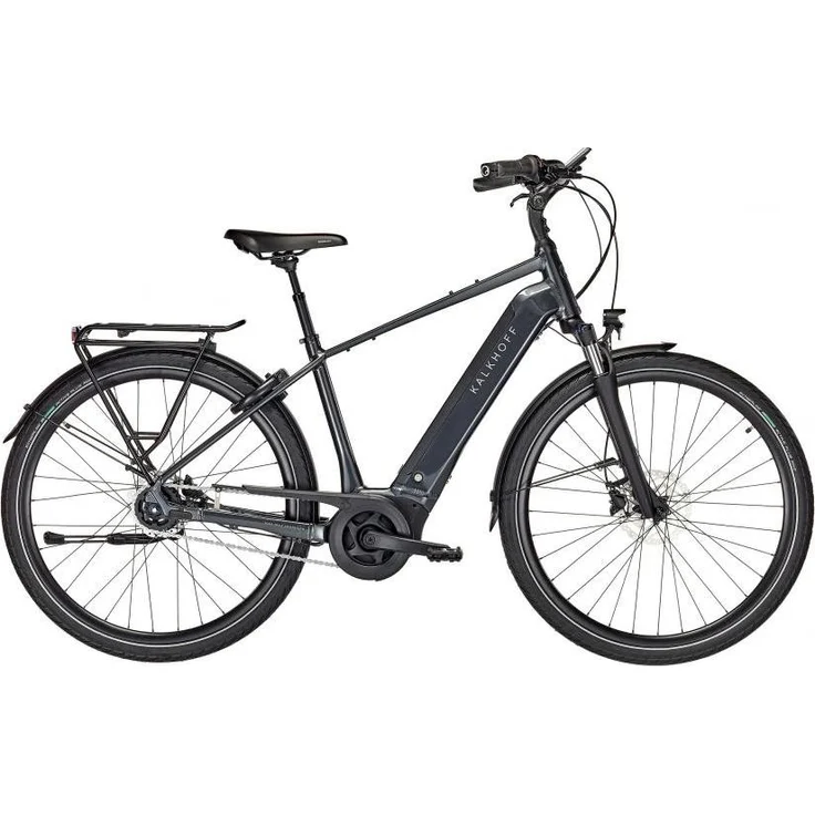 Kalkhoff IMAGE 3 ADVANCE 28in Diamant L, Cityrad mit Bosch Performance Line Motor und 5-Gang Nabenschaltung, diamondblack glossy