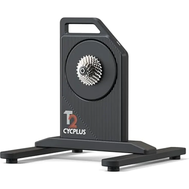 CYCPLUS T2H Fahrradtrainer, 2200W bürstenloser Motor, 20 % Steigungssimulation, Dual-Modus BLE/ANT+, leise Dreifach-Schalldämmung mit Doppellüftern