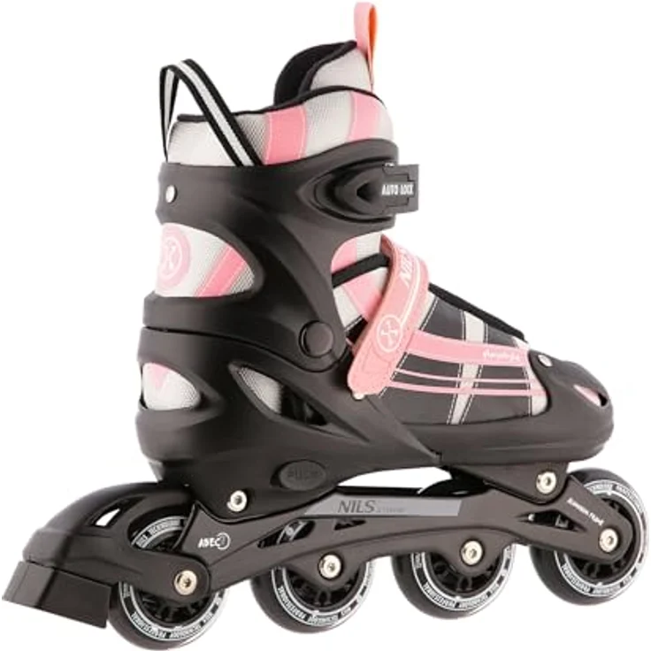 Nils Extreme NH18366, 2-in-1-Rollschuhe mit Hockeykufen, verstellbar in Größe M (35-38) für Kinder, Aluminium-Inliner-Schiene und rostfreie Stahlkufe – Bild 3