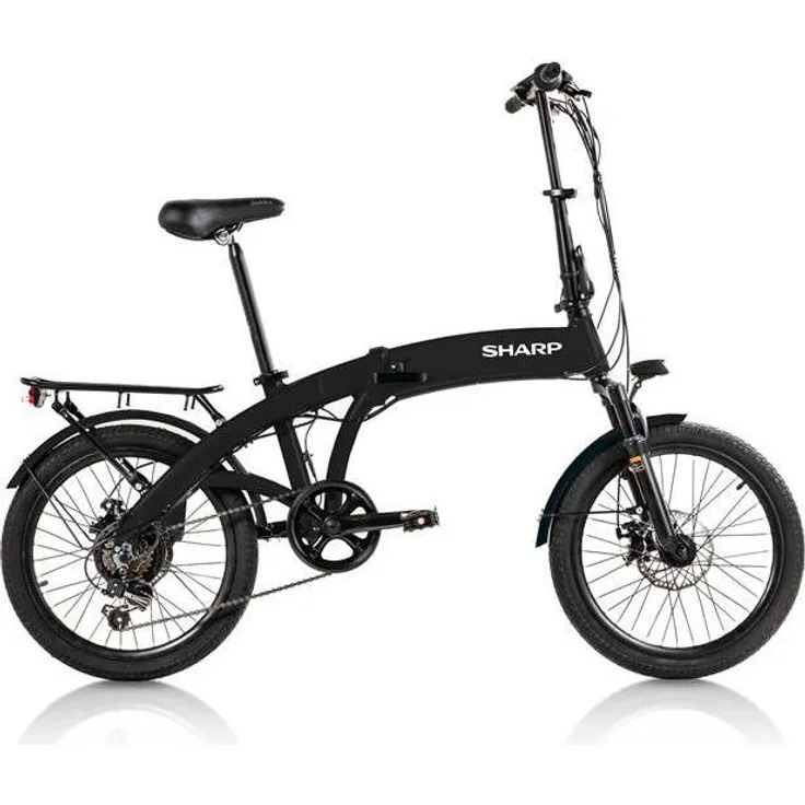Sharp BK-BM04-EB Elektro-Fahrrad, 23 kg, Aluminium, schwarz
