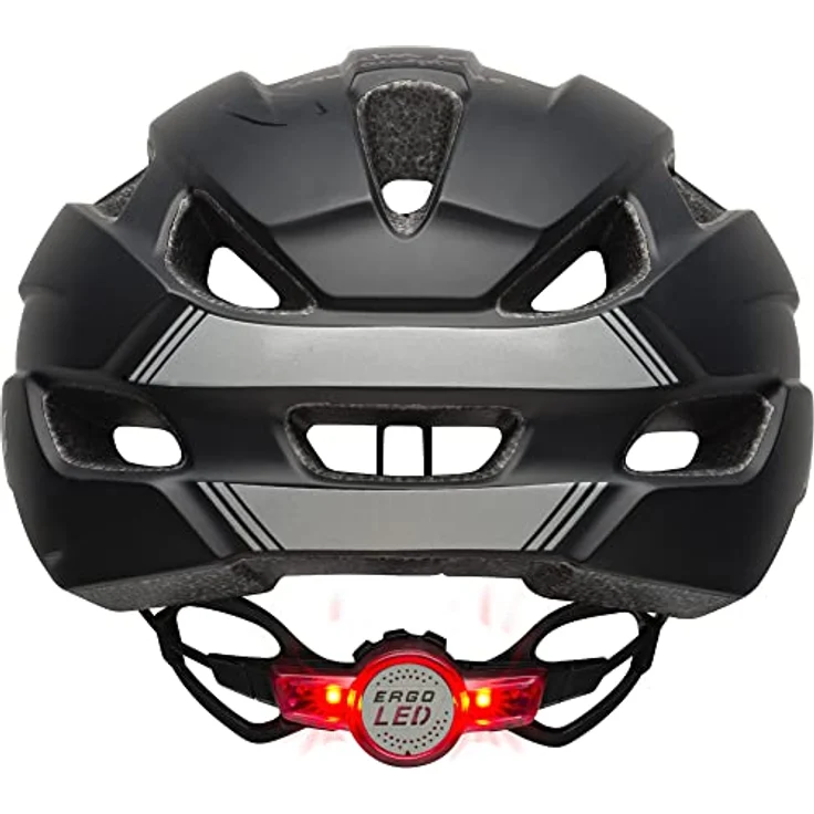 Bell Trace LED, Fahrradhelm in matt Schwarz mit Ergo Fit, LED-Rücklicht und 16 Belüftungsöffnungen – Bild 5