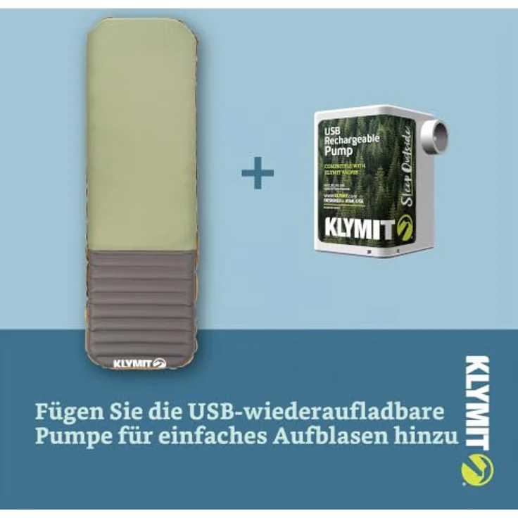 Klymit Klymaloft Schlafmatte, Schaumstoff-Isomatte mit I-Träger-Luftkammern, 60 mm Dicke, 183 cm lang, 1089 g, 75D Polyester – Bild 6