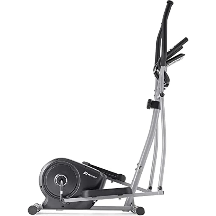 Hop-Sport HS-2050C Ellipsen Crosstrainer für Zuhause mit LCD-Display und Pulsmessung – sehr leiser Ellipsentrainer mit Magnet-Bremssystem und ergonomischen Handgriffen Silber – Bild 5
